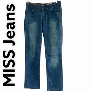 MISS Jeans Blue Medium Wash Classic Fashion Bootcut Jeans Size 31